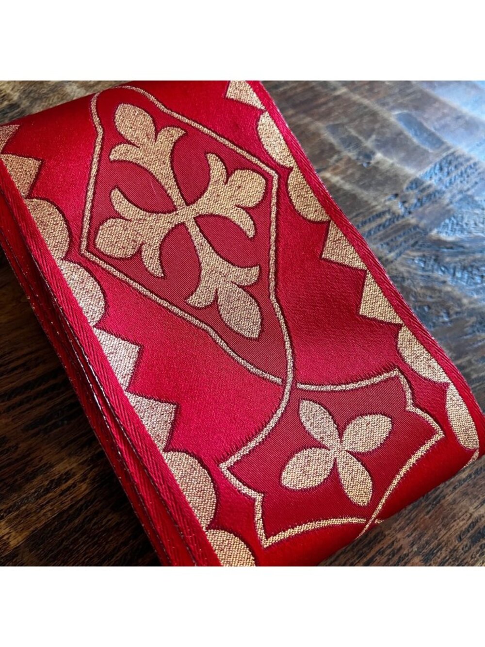 9 Yrds Red & Gold Liturgical Trim 4 inch